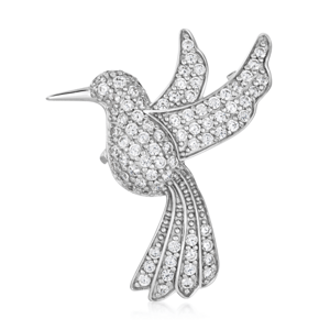 SOFIA strieborná brošňa kolibrík HSC0436