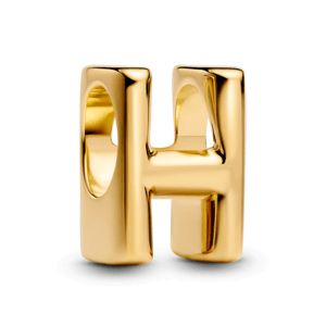 PANDORA pozlátená korálka písmeno H 763954C00